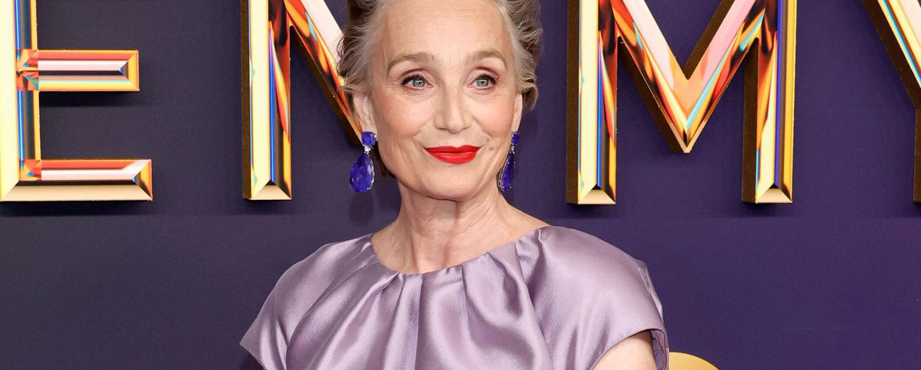 BAFTA AWARD-WINNING BRITISH ACTRESS DAME KRISTIN SCOTT THOMAS WEARS SAUVEREIGN